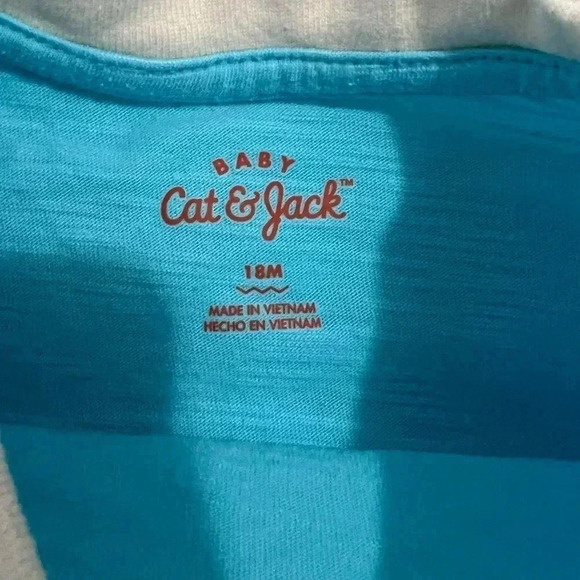Baby Beach Slub Jersey Top & Bottom Set - Cat & Jack™ Light Blue - Picture 4 of 6